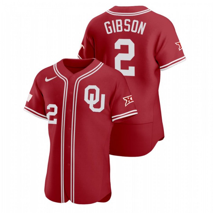Umoja Gibson Oklahoma Sooners Vapor Prime Red College Baseball Jersey
