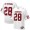 Oklahoma Sooners #28 Adrian Peterson White Football For Men Jersey