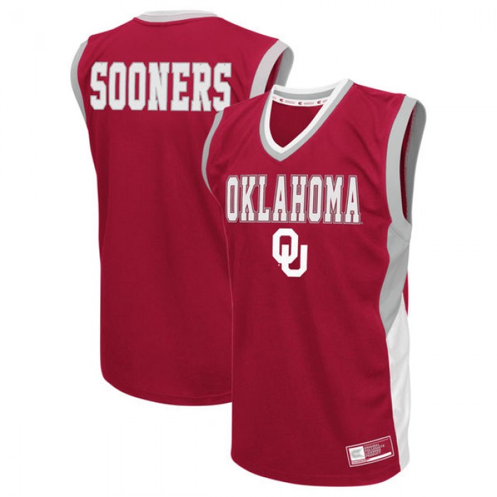 Oklahoma Sooners Crimson Colosseum Fadeaway Basketball For Men Jersey