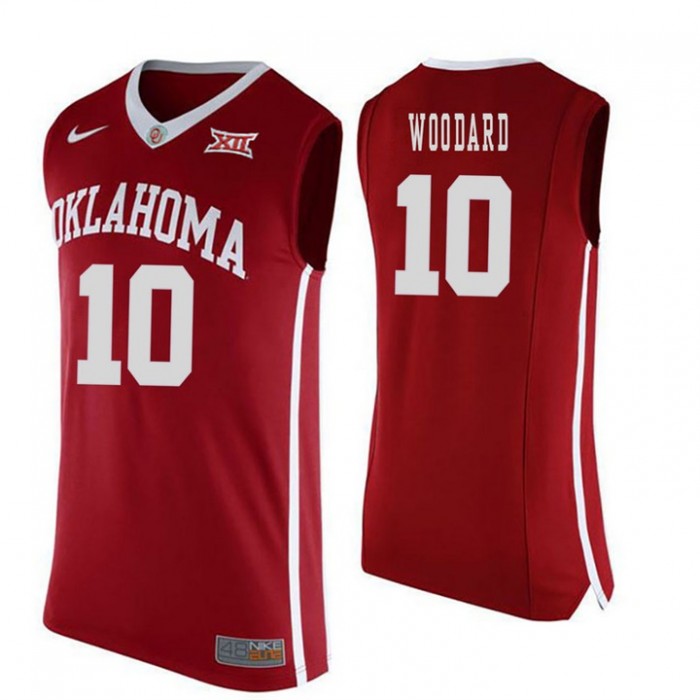 Oklahoma Sooners #10 Jordan Woodard Red College Basketball Jersey