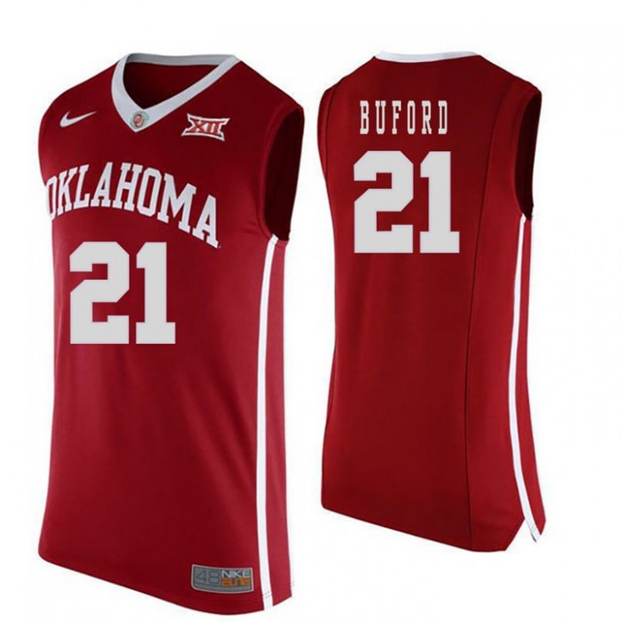 Oklahoma Sooners #21 Dante Buford Red College Basketball Jersey