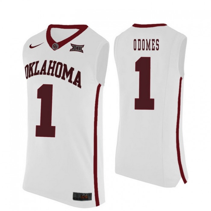 Oklahoma Sooners #1 Rashard Odomes White College Basketball Jersey
