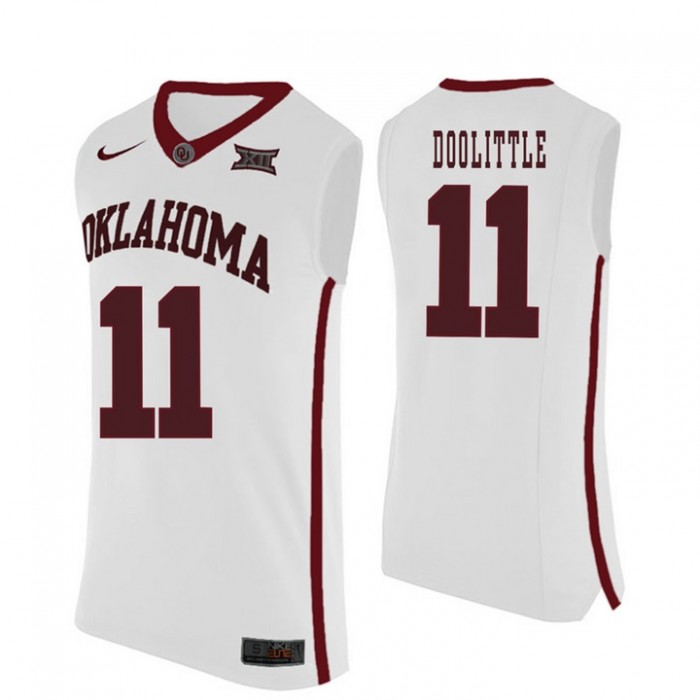 Oklahoma Sooners #11 Kristian Doolittle White College Basketball Jersey
