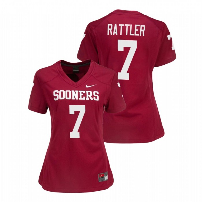 Oklahoma Sooners Spencer Rattler College Football Game Jersey Women's Crimson