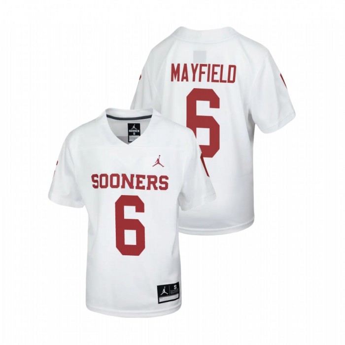 Oklahoma Sooners Baker Mayfield Untouchable Football Jersey Youth White