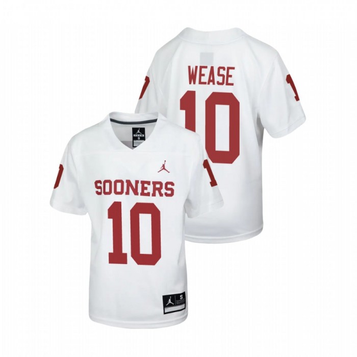 Oklahoma Sooners Theo Wease Untouchable Football Jersey Youth White