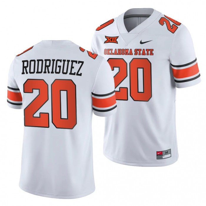 2021-22 Oklahoma State Cowboys Malcolm Rodriguez College Football Jersey White