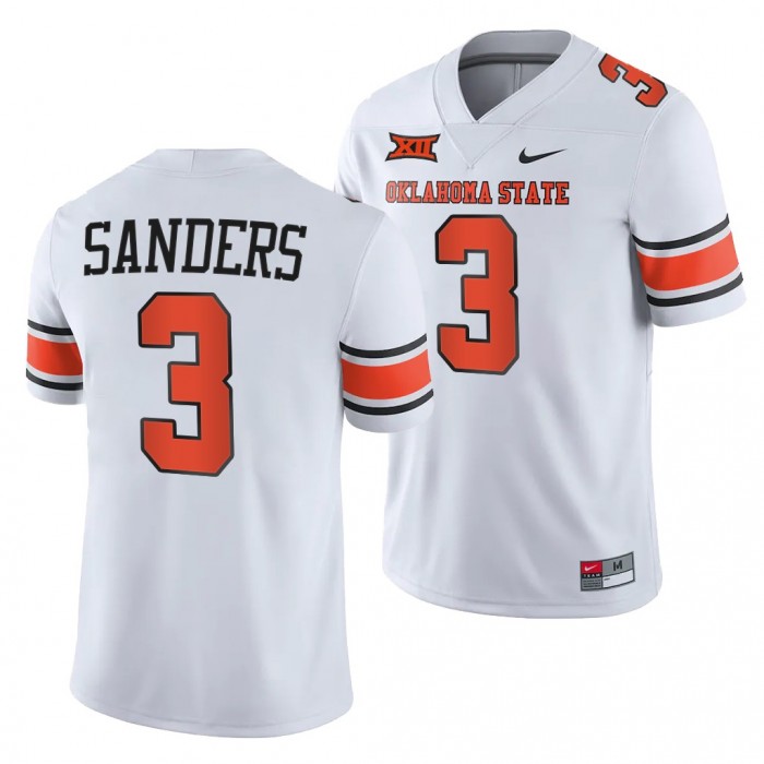 2021-22 Oklahoma State Cowboys Spencer Sanders College Football Jersey White