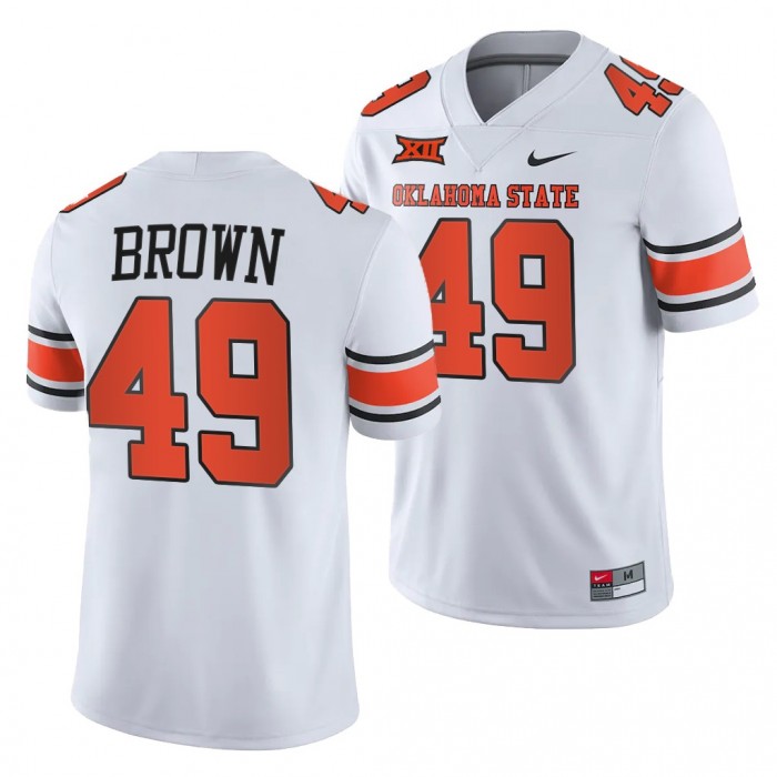 2021-22 Oklahoma State Cowboys Tanner Brown Golden Edition Jersey Black