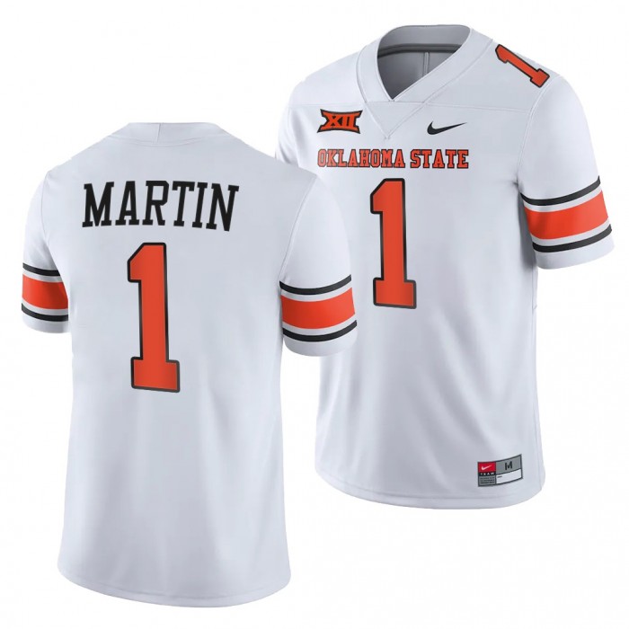 2021-22 Oklahoma State Cowboys Tay Martin College Football Jersey White