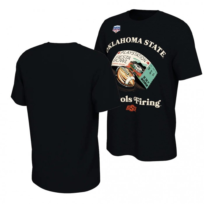 Oklahoma State Cowboys Black 2022 Fiesta Bowl Mantra T-Shirt Men