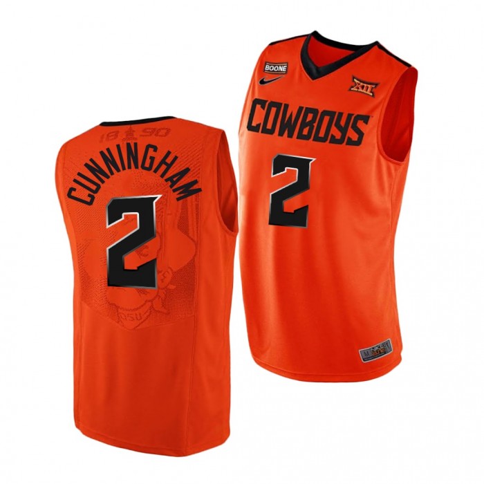 Oklahoma State Cowboys Cade Cunningham #2 Jersey Orange College Basketball Replica Jersey-Men