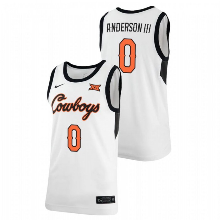OKLAHOMA STATE COWBOYS Avery Anderson III Jersey Retro Replica White Basketball For Men