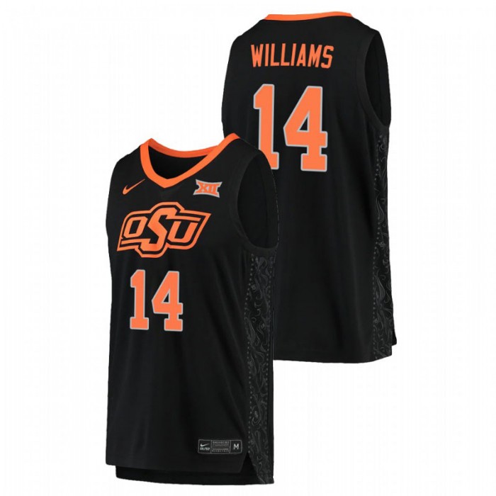 OKLAHOMA STATE COWBOYS Bryce Williams College Basketball Replica Jersey Black For Men