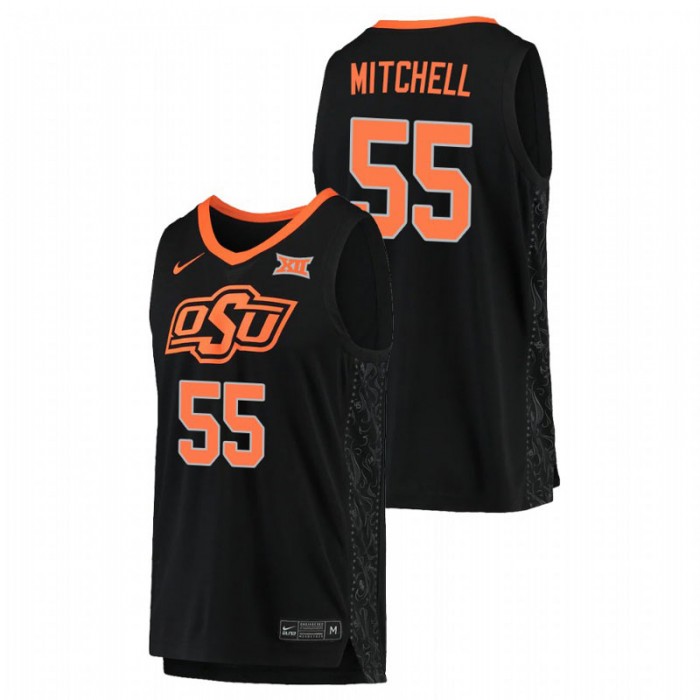 OKLAHOMA STATE COWBOYS Dee Mitchell College Basketball Replica Jersey Black For Men