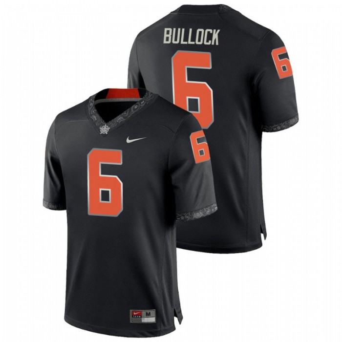 Ethan Bullock Oklahoma State Cowboys College Football Black Game Jersey
