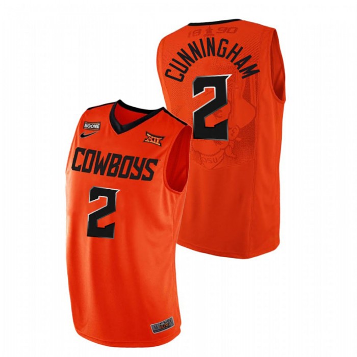 Oklahoma State Cowboys College Basketball Cade Cunningham Replica Jersey Orange Men