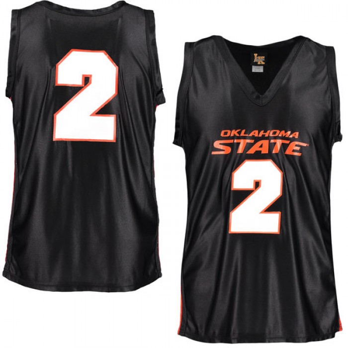 Oklahoma State Cowboys And Cowgirls #2 Black Basketball Youth Jersey