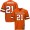Oklahoma State Cowboys And Cowgirls #21 Barry Sanders Orange Football For Men Jersey