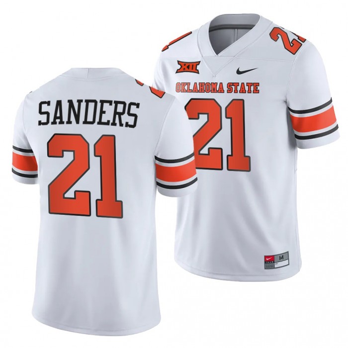 Oklahoma State Cowboys Barry Sanders College Football Jersey White
