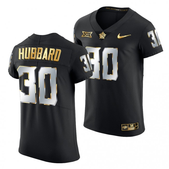 Oklahoma State Cowboys Chuba Hubbard Jersey Black Golden Edition