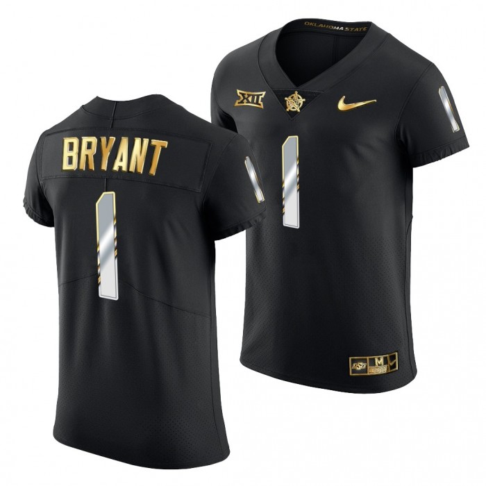 Oklahoma State Cowboys Dez Bryant Jersey Black Golden Edition