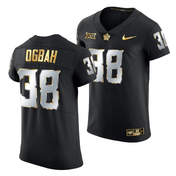 Oklahoma State Cowboys Emmanuel Ogbah Jersey Black Golden Edition