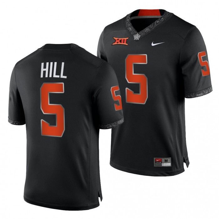 Oklahoma State Cowboys Justice Hill College Football Jersey Black