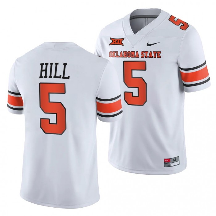 Oklahoma State Cowboys Justice Hill College Football Jersey White