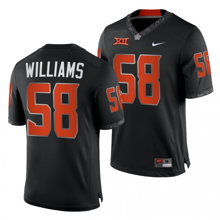 Oklahoma State Cowboys Kevin Williams College Football Jersey Black