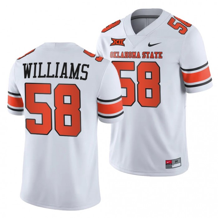 Oklahoma State Cowboys Kevin Williams College Football Jersey White