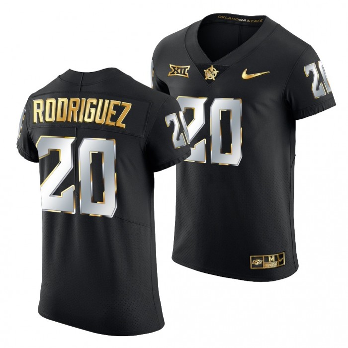 Oklahoma State Cowboys Malcolm Rodriguez Jersey Black Golden Edition