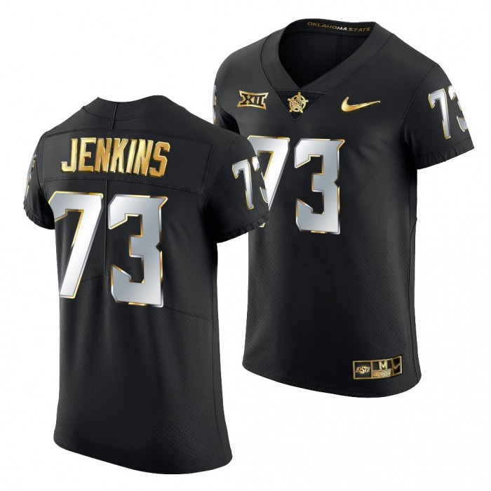 Oklahoma State Cowboys Teven Jenkins Jersey Black Golden Edition