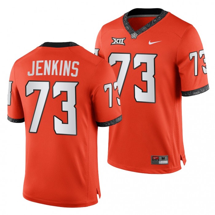 Oklahoma State Cowboys Teven Jenkins Orange Jersey College Football NFL Alumni Jersey-Men