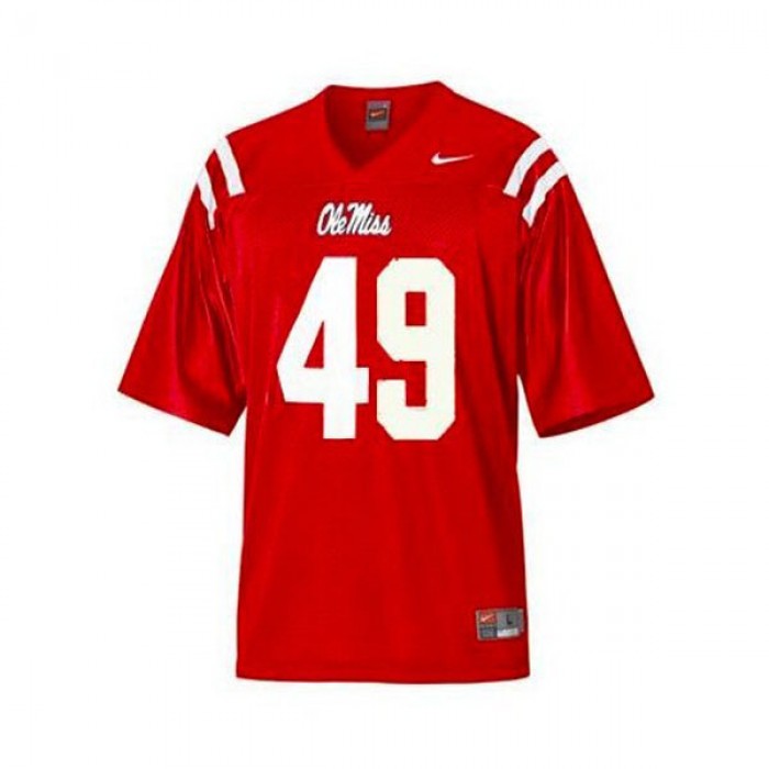 Ole Miss Rebels #49 Patrick Willis Red Football Youth Jersey