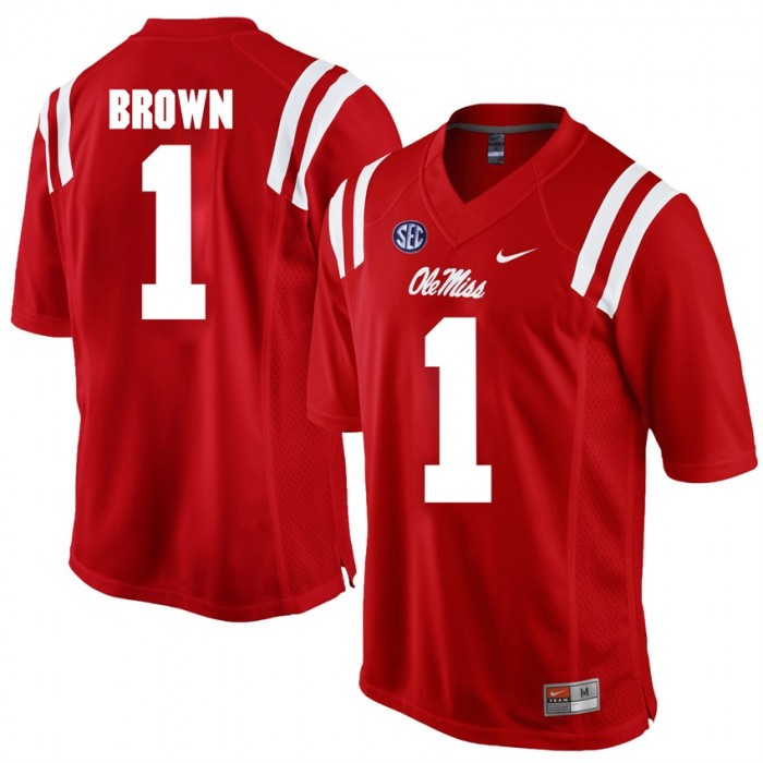 Ole Miss Rebels A.J. Brown Red Alumni College Football Jersey