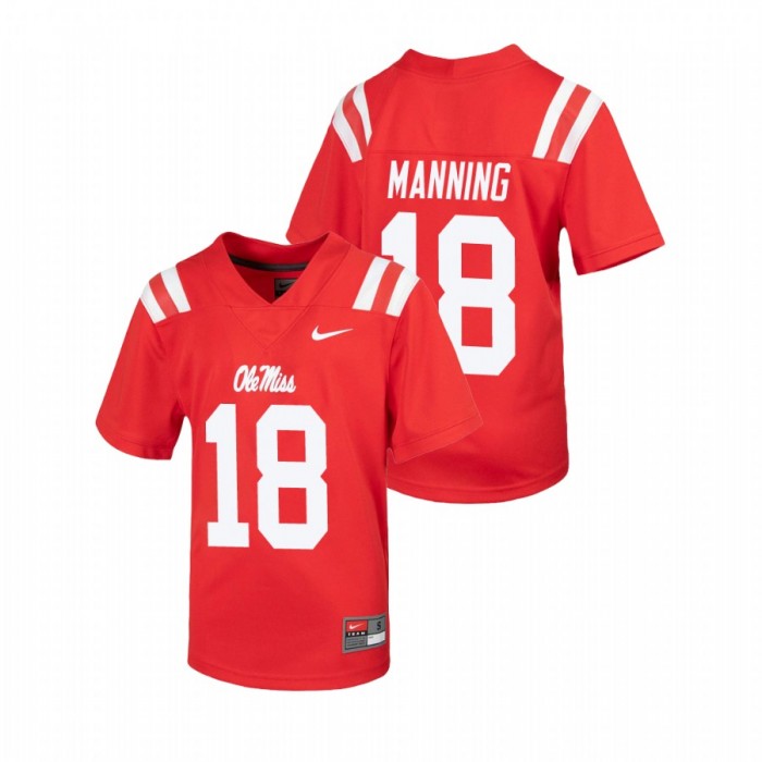 Ole Miss Rebels Archie Manning Untouchable Football Jersey Youth Red