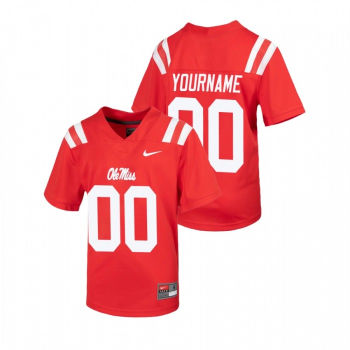 Ole Miss Rebels Custom Untouchable Football Jersey Youth Red