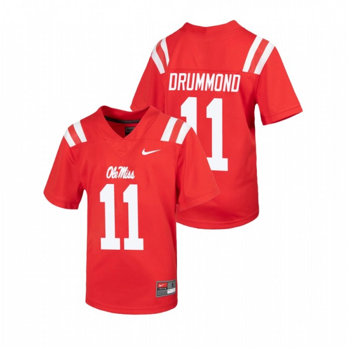 Ole Miss Rebels Dontario Drummond Untouchable Football Jersey Youth Red
