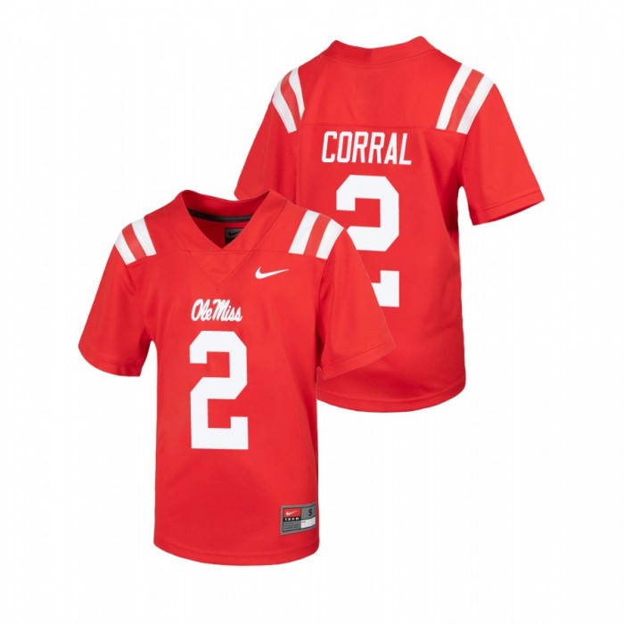 Ole Miss Rebels Matt Corral Untouchable Football Jersey Youth Red