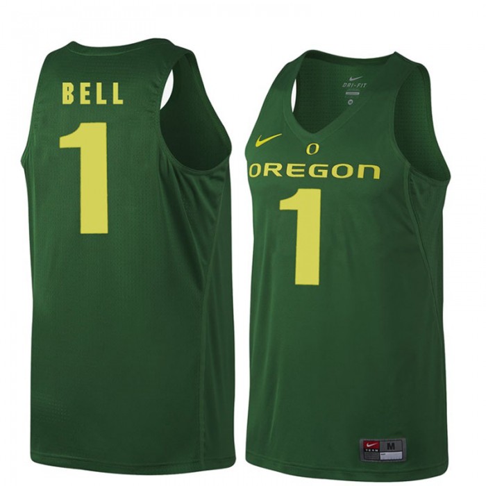 Male Oregon Ducks Jordan Bell Dark Green NCAA Basketball Jersey