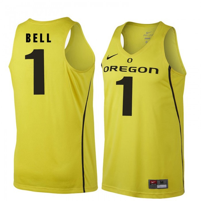 Male Oregon Ducks Jordan Bell Gold NCAA Basketball Jersey