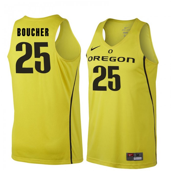 Male Oregon Ducks Chris Boucher Gold NCAA Basketball Jersey