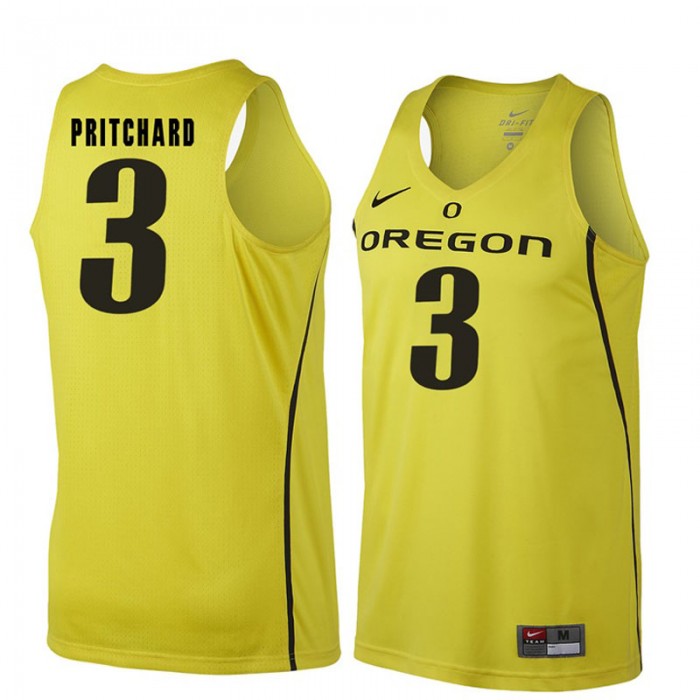 Male Oregon Ducks Payton Pritchard Gold NCAA Basketball Jersey