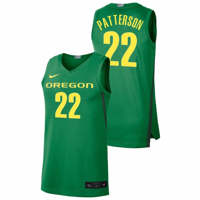 Oregon Ducks Addison Patterson Jersey College Baketball Green Limited For Men