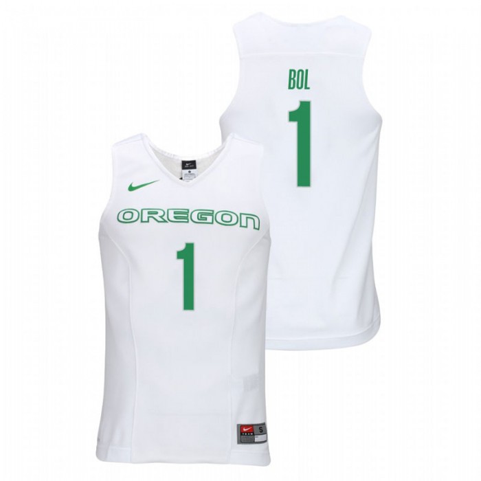 Oregon Ducks College Basketball White Bol Bol Elite Authentic Performance Jersey For Men