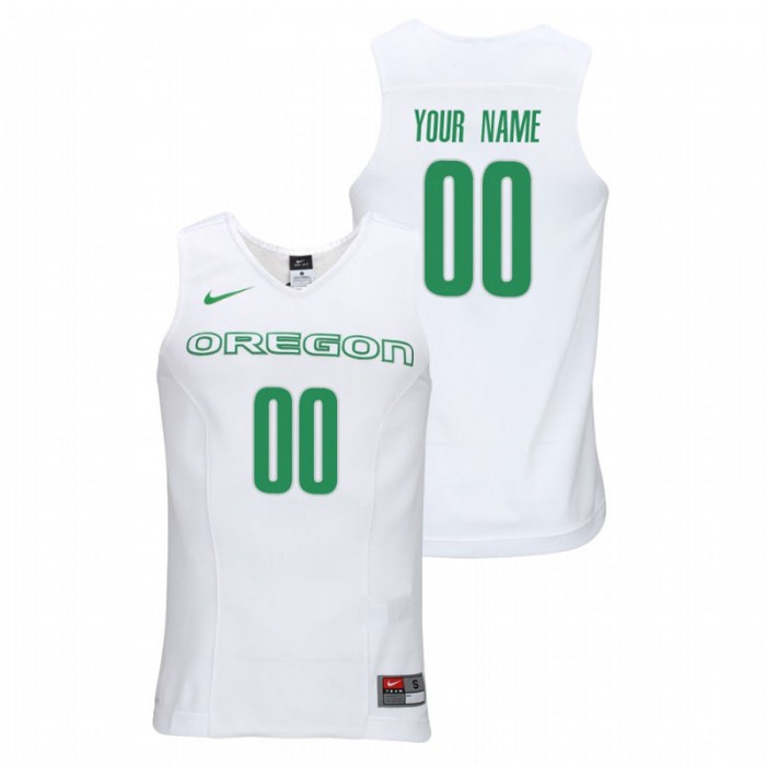 Oregon Ducks College Basketball White Custom Elite Authentic Performance Jersey For Men