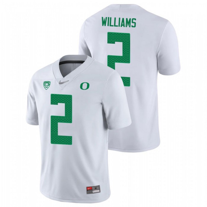 Oregon Ducks Devon Williams Game College Football Jersey For Men White