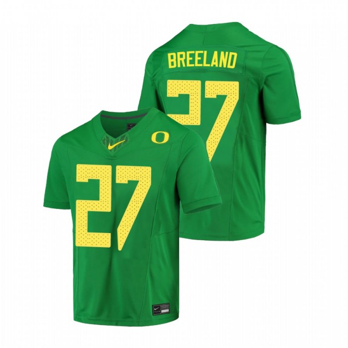 Jacob Breeland Oregon Ducks Limited Green Football Jersey