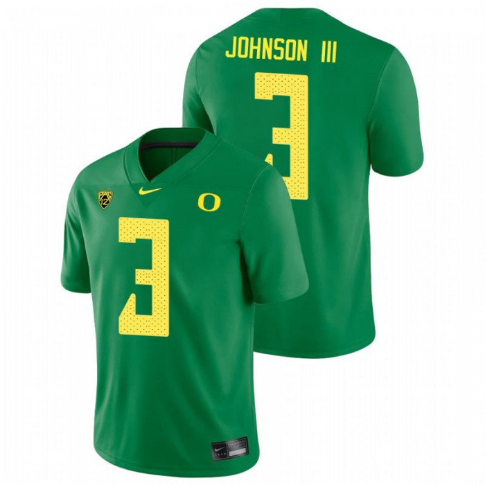 Oregon Ducks Johnny Johnson III College Football Game Jersey For Men Green